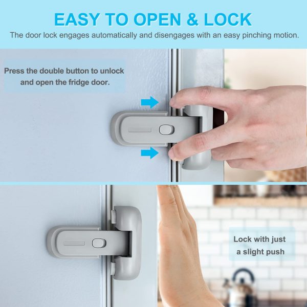 Fridge Freezer Door Lock for Kids