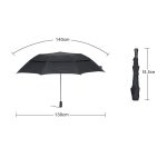 Two Fold Double-Layer Windproof Semi-Automatic Umbrella