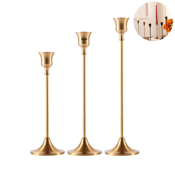 3Pcs/Set Candelabra Candle Holder