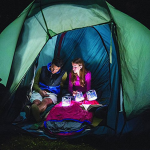 Solar-powered camping inflatable lights