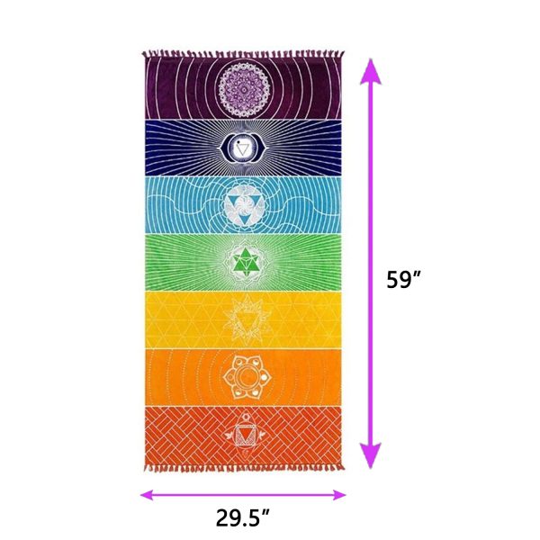 Colorful Yoga Mat Mandala Tapestry Bath Towel