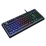 USB Illuminated 87 Keys Wired Gaming Keyboard