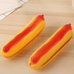 Lifelike Hot Dog Squeeze Toy with Sound Effects