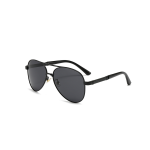 Metal-resin polarized sunglasses