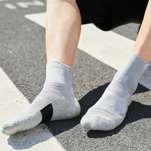 Men's Towel Bottom Non-Slip Sports Boat Socks