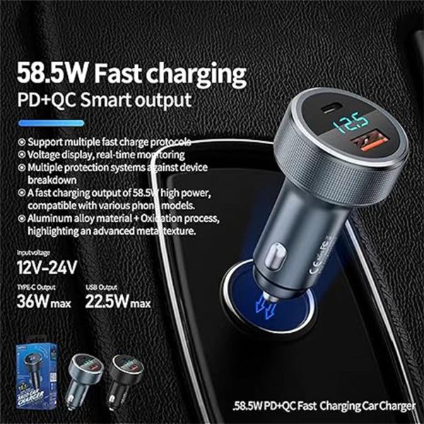 2 In 1 USB Bluetooch Smart Car Adaptor