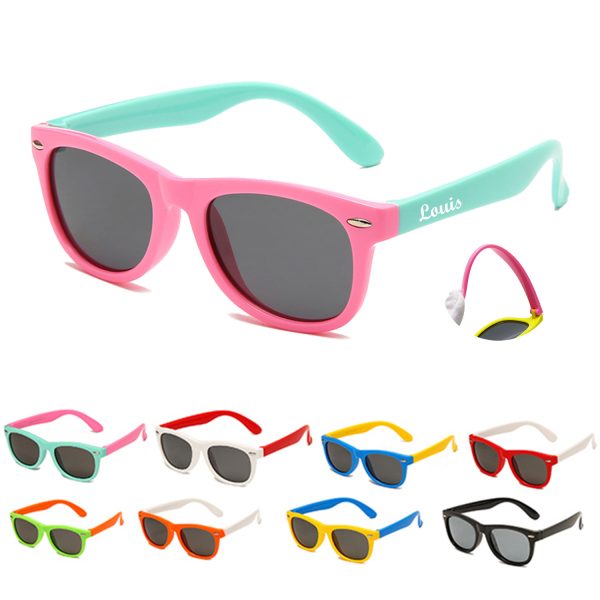 Silicone children's fashionable polarized glasses