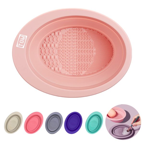 Makeup Brush Beauty Cleaning Tool Silicone Folding Bowl