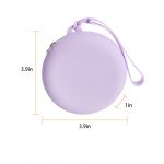 Minimalist Circular Silicone Macaron Mini Coin Bag