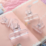 2.5" Color transparent Plastic Clip