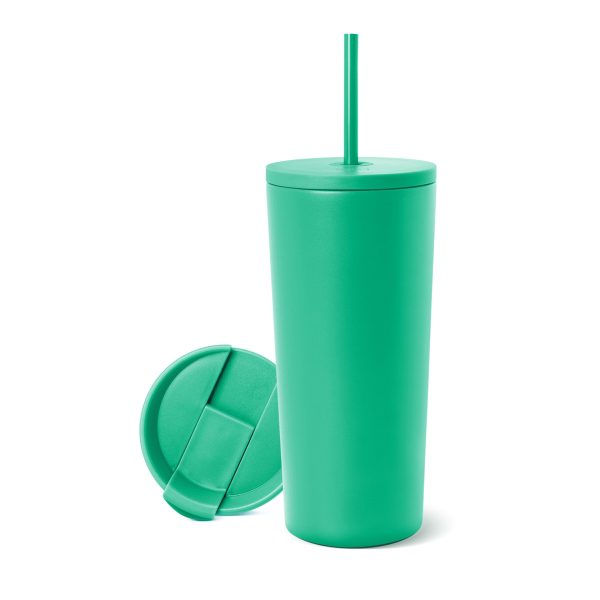 Tumbler with Lid and Straw