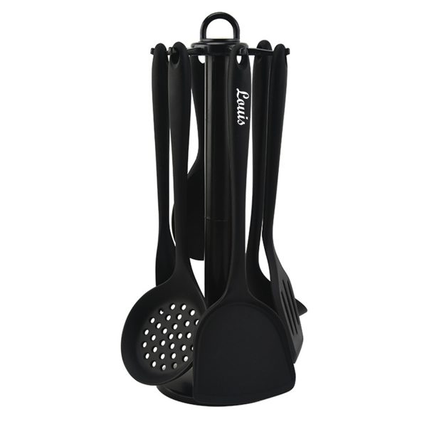 6-Piece Silicone Kitchen Utensil Set with Holder