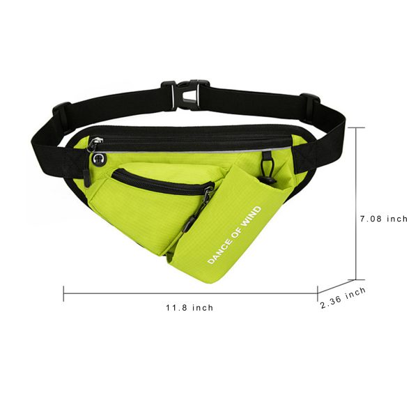 Nylon Fanny Pack with Water Bottle Pocket