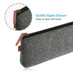 Simple Gray Square Felt Pouch Storage Pencil-case