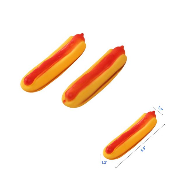 Lifelike Hot Dog Squeeze Toy with Sound Effects