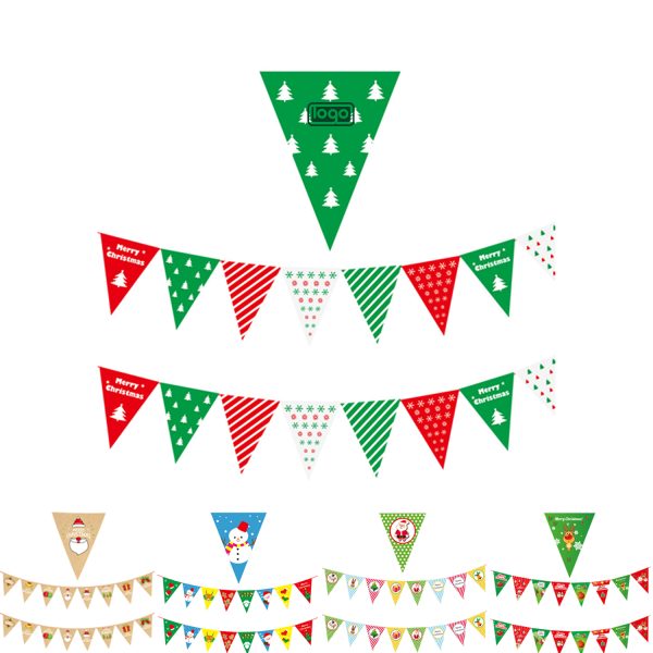 Decorative Christmas Pennant Banner