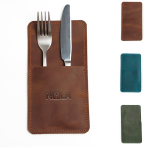 Custom Personalized Leather Cutlery Organizer,Utensil Holder