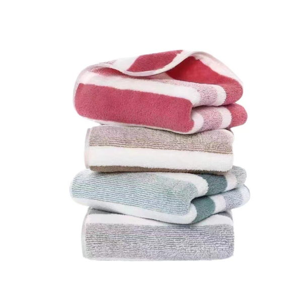 striped Polyester bath towel