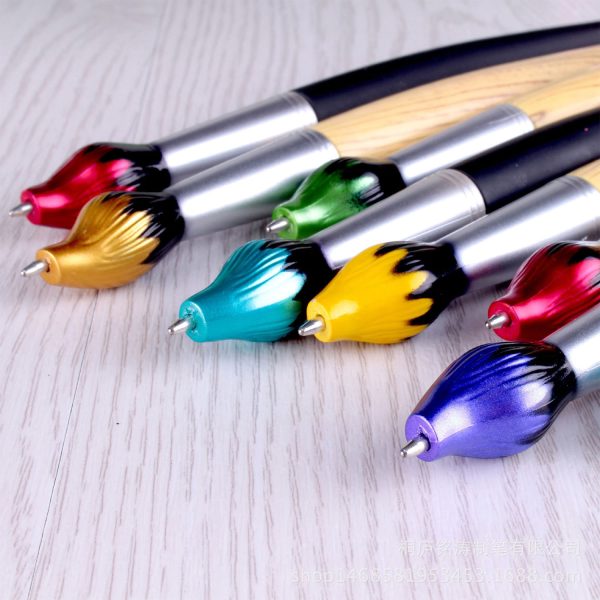 2 in 1 Flame Shaped Stylus Ballpoint Pen