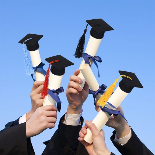 Mini Graduation Hat Wine Bottle Caps