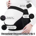 Breathable and adjustable maternity belly support belt