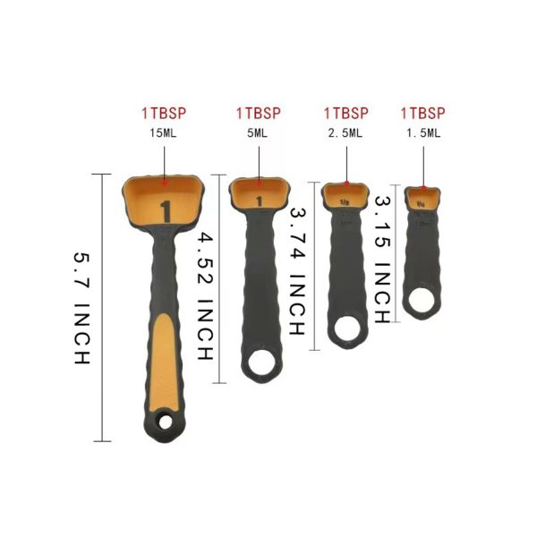 4 Pcs Foldable Measuring Spoons Set