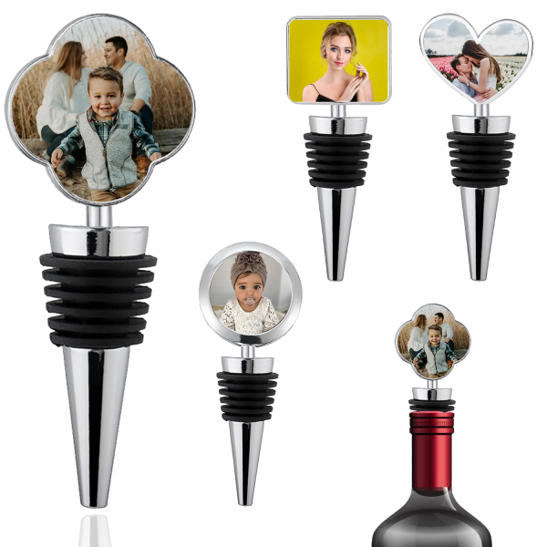 Full Color Metal Savor Wine Bottle Stopper