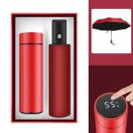 Practical Insulated Cup Notebook U Disk Umbrella Gift Set