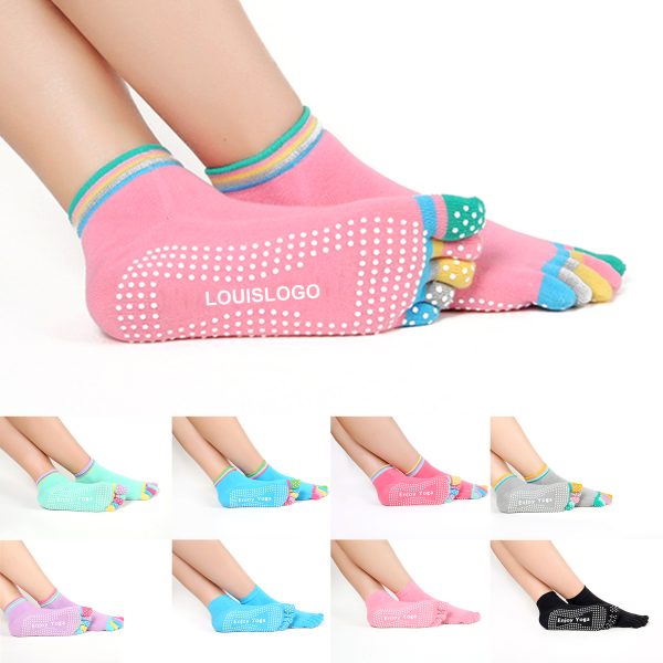 Non-slip Toe 5 Finger Yoga socks