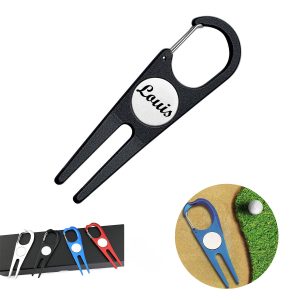 Aluminum Clip Divot Tool with Golf Ball Marker