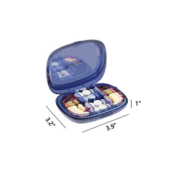 Plastic Portable Sealed Tablet Storage Pill Box