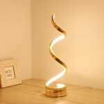 8W Bars/Cafes/Rooms Three Color LED Spiral Desk Lamp