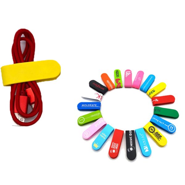 Silicone magnetic bookmark cable organizer