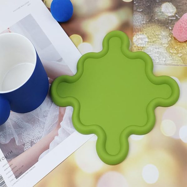 High temperature resistant thickened silicone coasters