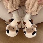 Cartoon Cow Cotton Slippers