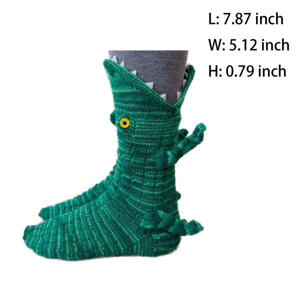 Knit Crocodile Socks