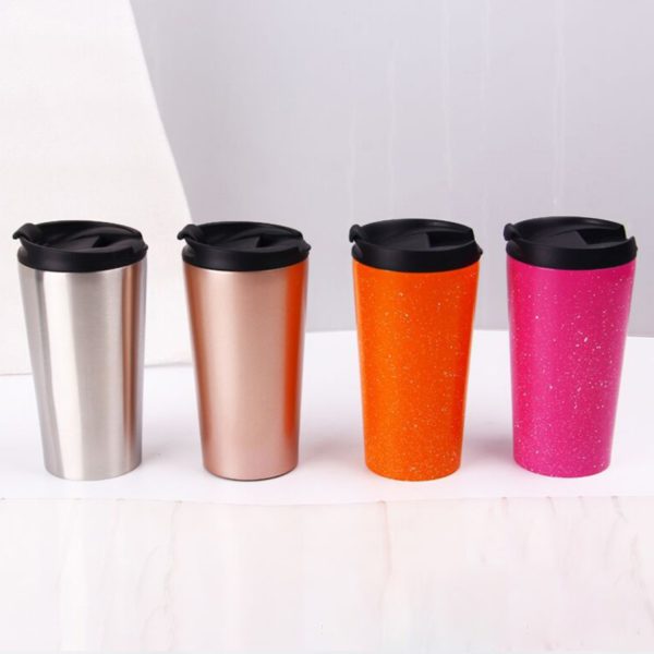 12oz Double-Walled Stainless Steel Travel Mugs