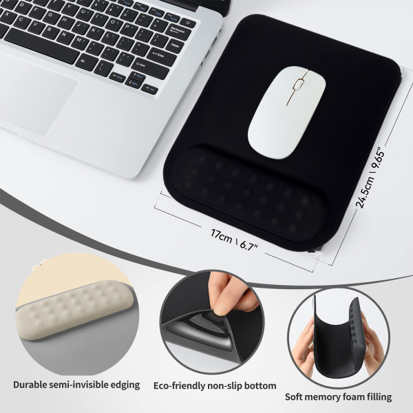 Comfy Portable Ergonomic Waterproof Wrist Rest Mouse Pad