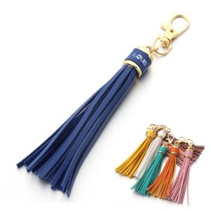 PU Leather Tassel Keychains