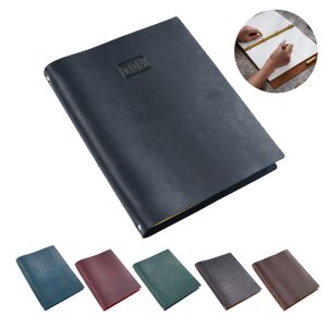 Retro Handmade Top Layer Cowhide A4 Loose Leaf Notebook