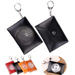 PU Leather Earphone Bag With Key Chain