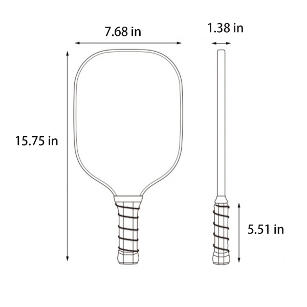 Single Pickleball Paddle