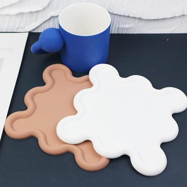 High temperature resistant thickened silicone coasters