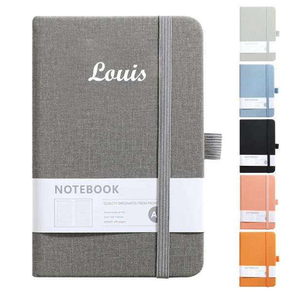 A6 Portable Elastic Strip Notebook W/ Pen Holder