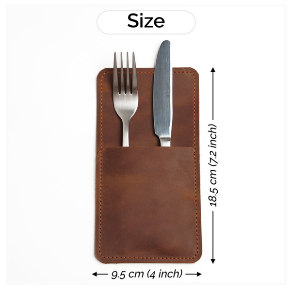 Custom Personalized Leather Cutlery Organizer,Utensil Holder