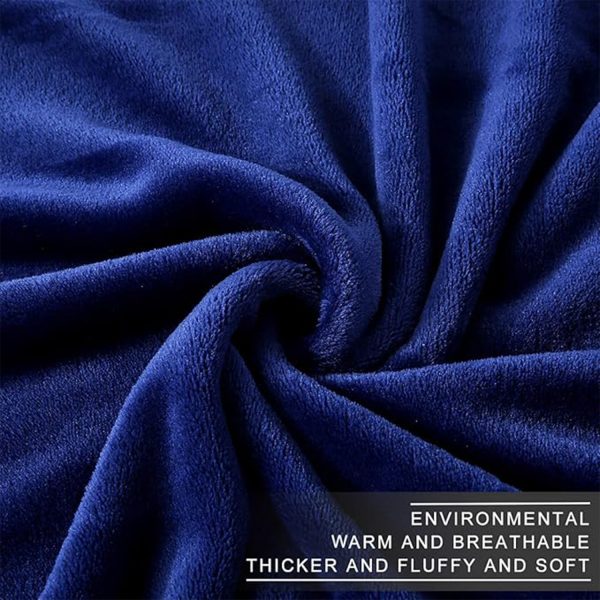 Thickened solid color blanket