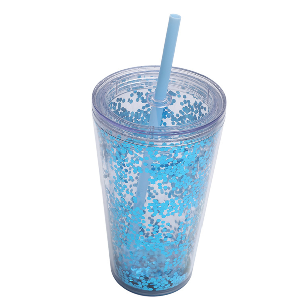 16oz Transparent sheet double thickened plastic cup