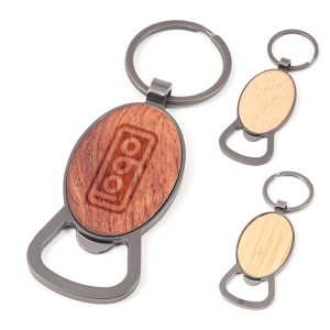 Wooden Bottle Opener Keychains