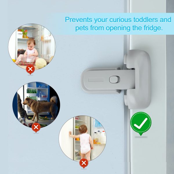 Fridge Freezer Door Lock for Kids