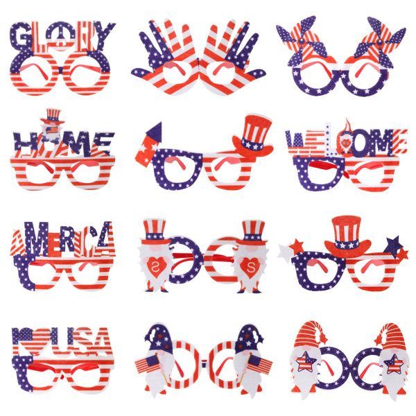 American Independence Day Monogrammed Flag Eyeglass Frames